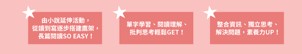 戴逸群、英文小說中毒團隊、閱讀成癮、英語閱讀指南、語言學習、學英文、閱讀素養、英文小說、解讀攻略、小說習作、英語閱讀、英語寫作、青少年小說、跨領域、新課綱、素養題型、閱讀分級、藍思分級、英語讀物